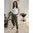 Kalhoty baggy dlouhé s knoflíky dámské (S/M ONE SIZE) ITALSKÁ MÓDA IMD24126/DU -   Černá -   S/M