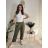 Kalhoty baggy dlouhé s knoflíky dámské (S/M ONE SIZE) ITALSKÁ MÓDA IMD24126/DU -   Černá -   S/M