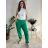 Kalhoty baggy dlouhé s knoflíky dámské (S/M ONE SIZE) ITALSKÁ MÓDA IMD24126/DU -   Černá -   S/M