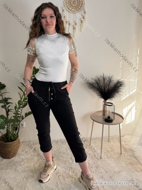Nohavice strečové stláčače dlhé dámske (S/M/L ONE SIZE) TALIANSKA MÓDA IMPOZ25LV-25429/DUR