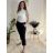 Nohavice strečové stláčače dlhé dámske (S/M/L ONE SIZE) TALIANSKA MÓDA IMPOZ25LV-25429/DUR béžová smotanová S/M/L