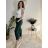 Kalhoty dlouhé bavlněné dámské (S/M/L/XL ONE SIZE) ITALSKá MODA IM4250023/DR zelená smaragdová S/M/L