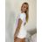 Tričko krátky rukáv dámske (S/M/L ONE SIZE) TALIANSKA MÓDA IMPTI24NG2031/DUR -   biela -   S / M