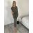 Souprava letní tunika a kalhoty dámská (S/M/L ONE SIZE) ITALSKÁ MÓDA IMSM260000236/DUR S/M/L béžová