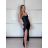 Šaty elegantné spoločenské dlhé na ramienka dámske STELA (S/M ONE SIZE) TALIANSKA MÓDA IM3260001/DUR S / M svetle petrolejová