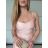 Šaty elegantné spoločenské dlhé na ramienka dámske STELA (S/M ONE SIZE) TALIANSKA MÓDA IM3260001/DUR S / M růžová světlá