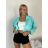 Bunda oversizedlhý rukáv dámska (S/M/L ONE SIZE) TALIANSKA MÓDA IMSM260042/DUR S/M/L žlutá