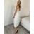 Šaty dlouhé letní dámské SUNA (S/M/L ONE SIZE) ITALSKÁ MÓDA IMWKH26C2323/DUR S/M/L bílá