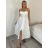 Šaty dlouhé letní dámské SUNA (S/M/L ONE SIZE) ITALSKÁ MÓDA IMWKH26C2323/DUR S/M/L bílá