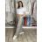 Nohavice letní s opaskom dámske TERNA (S/M/L ONE SIZE) TALIANSKA MÓDA IM426001356/DUR S/M/L svetlo béžová