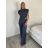 Souprava elegantní kalhoty dlouhé a Top  dámská (S/M/L ONE SIZE) ITALSKÁ MÓDA IMWGB260002/DUR S/M/L šedá