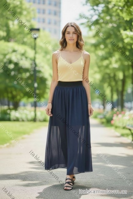 Sukňa dlhá šifónová dámska (S/M ONE SIZE) TALIANSKA MÓDA IMD22731