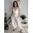Nohavice viskoza letné aladinky dámske (S/M/L ONE SIZE) TALIANSKA MÓDA IM4260055/DUR modrá petrolejová S/M/L