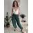 Nohavice viskoza letné aladinky dámske (S/M/L ONE SIZE) TALIANSKA MÓDA IM4260055/DUR modrá petrolejová S/M/L