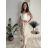 Nohavice elegantné dámske (S/M/L ONE SIZE) TALIANSKA MÓDA IMM26M8102/DR svetlo modrá S/M/L