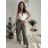 Kalhoty máslové s páskem dámské (S/M/L ONE SIZE) ITALSKÁ MÓDA IMD25223