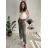 Kalhoty máslové s páskem dámské (S/M/L ONE SIZE) ITALSKÁ MÓDA IMD25223/DR černá S/M/L