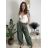 Kalhoty dlouhé elegantní dámské JITKA (S/M/L ONE SIZE) ITALSKÁ MÓDA IM426070
