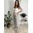 Nohavice dlhé elegantní dámske JITKA (S/M/L ONE SIZE) TALIANSKA MÓDA IM426070/DU tmavě hnědá S/M/L