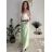 Kalhoty dlouhé elegantní s páskem dámské (S/M/L ONE SIZE) ITALSKÁ MÓDA IMSM26005/DU -   zelená limetková -   S/M/L