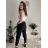 Kalhoty elegantní s páskem 3/4 krátké dámské (S/M/L ONE SIZE) ITALSKÁ MÓDA IMPLI257048/DU hnědá světlá S/M/L