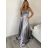 Šaty dlhé letné na ramienka dámske (XS/S/M ONE SIZE) TALIANSKA MÓDA IMPBB24B24780/DUR červená XS/S/M