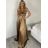 Šaty dlhé letné na ramienka dámske (XS/S/M ONE SIZE) TALIANSKA MÓDA IMPBB24B24780/DUR červená XS/S/M