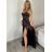 Šaty dlhé letné na ramienka dámske (XS/S/M ONE SIZE) TALIANSKA MÓDA IMPBB24B24780/DUR červená XS/S/M