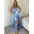 Šaty dlhé letné na ramienka dámske (XS/S/M ONE SIZE) TALIANSKA MÓDA IMPBB24B24780/DUR červená XS/S/M