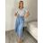 Šaty volnočasové krátky rukáv dámske PARMA (S/M/L ONE SIZE) TALIANSKA MÓDA IMSM26001235