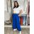 Kalhoty letní s páskem dámské TERNA  (S/M/L ONE SIZE) ITALSKÁ MÓDA IM426001356