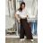 Kalhoty letní s páskem dámské TERNA  (S/M/L ONE SIZE) ITALSKÁ MÓDA IM426001356