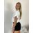 Košile kráký rukáv dámská TINA (S/M/L ONE SIZE) ITALSKÁ MÓDA IMWKH26001/DUR S/M/L hnědá