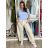 Kalhoty outdoorové s páskem dámské (S/ML ONE SIZE) ITALSKÁ MÓDA IM426111451