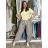 Kalhoty outdoorové s páskem dámské (S/ML ONE SIZE) ITALSKÁ MÓDA IM426111451