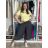 Kalhoty harémky aladinky dlouhé dámské (S/M/L ONE SIZE) ITALSKÁ MÓDA IMBM260001/DUR S/M/L šedá