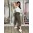 Nohavice volnočasové s opaskom dámske MIRKA (S/M/L ONE SIZE) TALIANSKA MÓDA IM425553/DUR S/M/L béžová