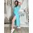 Šaty dlouhé letní krátký rukáv dámské (S/M/L/XL ONE SIZE) ITALSKÁ MODA IMD24042/DR S/M/L růžová fuchsiová