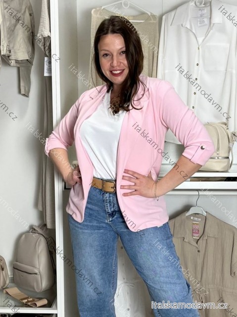 Sako elegantné 3/4 dlhý rukáv dámske SIMONA (S/M/L ONE SIZE) TALIANSKA MÓDA IMD26010