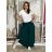 Kalhoty harémky letní dlouhé dámské (S/M/L ONE SIZE) ITALSKÁ MÓDA IM424402/DUR zelená smaragdová S/M