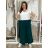 Kalhoty harémky letní dlouhé dámské (S/M/L ONE SIZE) ITALSKÁ MÓDA IM424402/DUR zelená smaragdová S/M