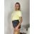 Tričko krátky rukáv dámske (S/M/L ONE SIZE) TALIANSKA MÓDA IMPTI24NG2031/DUR -   biela -   S / M