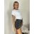 Tričko krátky rukáv dámske (S/M/L ONE SIZE) TALIANSKA MÓDA IMPTI24NG2031/DUR -   biela -   S / M