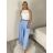Nohavice elegantní dlhé s páskem dámske MISEL(S/M/L ONE SIZE) TALIANSKA MÓDA 	 IMPVN262465/DUR S/M/L béžová