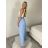 Nohavice elegantní dlhé s páskem dámske MISEL(S/M/L ONE SIZE) TALIANSKA MÓDA 	 IMPVN262465/DUR S/M/L béžová