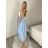 Sukně dlouhá s páskem  dámská ROMANA (S/M/L ONE SIZE) ITALSKÁ MÓDA IMPDY2623403/DUR S/M/L žlutá