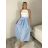 Sukně dlouhá s páskem  dámská ROMANA (S/M/L ONE SIZE) ITALSKÁ MÓDA IMPDY2623403/DUR S/M/L žlutá