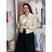 Bunda riflová jeans dámska MOON (L-4XL) MOON GIRL MOG26GYD2608P/DUR béžová 4XL