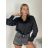 Košeľa elegantní dlhý rukáv dámska (S/M/L) TALIANSKA MÓDA IMPLU26202760085/DUR S/M/L béžová
