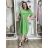 Šaty volnočasové krátky rukáv dámske SARAH (S/M/L ONE SIZE) TALIANSKA MÓDA IM5260002356/DUR S/M/L červená
